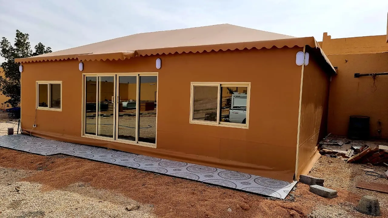 Real fabric outdoor annex